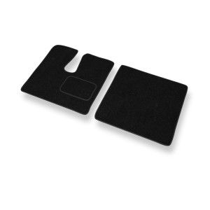Alfombrillas de fieltro adecuadas para Toyota Hiace IV Furgoneta (1995-2004) - alfombras para coche - color negro