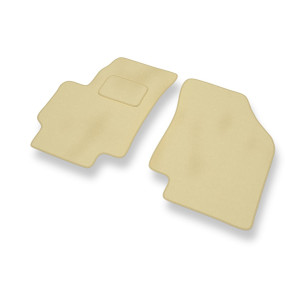 Alfombrillas de Velour adecuadas para Kia Rio II Hatchback, Berlina (2005-2011) - alfombras para coche - Premium color beige