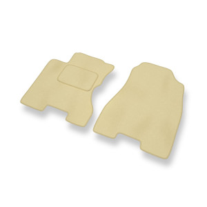 Alfombrillas de Velour adecuadas para Renault Koleos I SUV (2008-2015) - alfombras para coche - Premium color beige