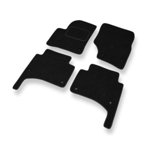 Alfombrillas de fieltro adecuadas para Volkswagen Touareg I SUV (2002-2010) - alfombras para coche - color negro