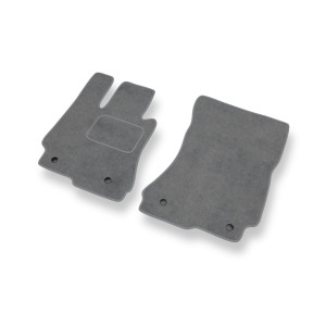 Alfombrillas de Velour adecuadas para Mercedes-Benz Classe S W221 Coupé, Berlina (2006-2013) - alfombras para coche - Premium color gris