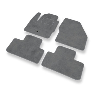 Alfombrillas de Velour adecuadas para Land Rover Freelander II SUV (2006-2014) - alfombras para coche - Premium color gris