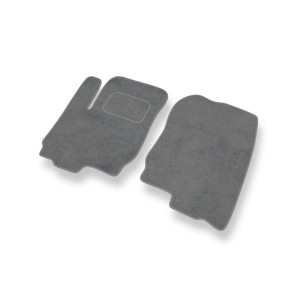 Alfombrillas de Velour adecuadas para Mitsubishi Colt VI Hatchback (2004-2008) - alfombras para coche - Premium color gris