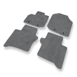 Alfombrillas de Velour adecuadas para Honda City V Berlina (2009-2011) - alfombras para coche - Premium color gris