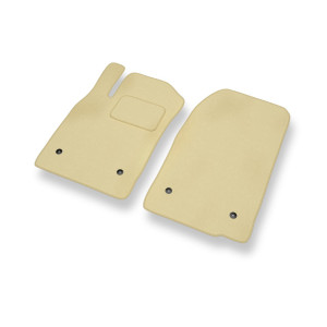 Alfombrillas de Velour adecuadas para Opel Vectra C Caravan, Hatchback, Berlina (2002-2008) - alfombras para coche - Premium color beige