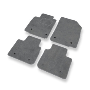 Alfombrillas de Velour adecuadas para Lexus LS IV XF40 Berlina (2006-2010) - alfombras para coche - Premium color gris