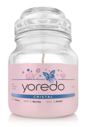 Yoredo Candle Cristal świeca sojowa zapachowa 113 g