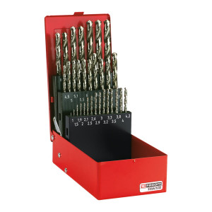 Zestaw 25 wierteł szlifowanych 1-13 mm