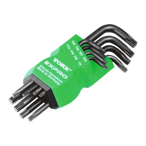 Zestaw 8 kluczy trzpieniowych TORX TX9-TX40