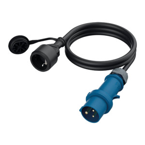 Wtyczka CEE 230V gniazdo kabel przedłużacz 1,5 m