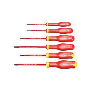 Zestaw 6 wkrętaków izolowanych PROTWIST 1000v 2,5 - 5,5 mm, ph1 - ph2 ATPVE.J6PB FACOM