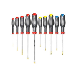 Zestaw 10 wkrętaków PROTWIST, 2,5 - 8 mm, ph0 - ph2, pz1 - pz2 ATW.J10PB FACOM