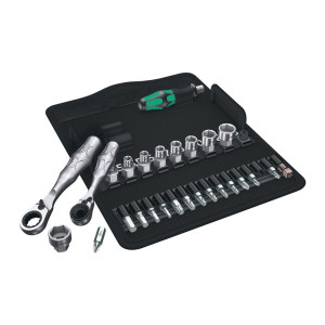 Zestaw 27 narzędzi nasadowych 1/4", 4-13 mm Kraftform Kompakt Zyklop Mini 2 Wera