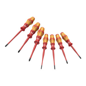 Zestaw 7 wkrętaków VDE 1000V Extra Slim płaskie/PH/PZD, 160 iSS/7 Wera