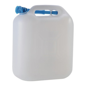 Kanister na wodę z kranem 22 l HD-PE z rurą odpływową H440xB370xT190mm