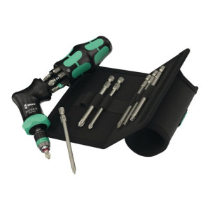 Zestaw 13 częściowy z uchwytem na bity Kraftform Kompakt Pistol RA-R 2 PH/PZ/TORX Wera