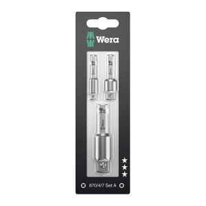 Zestaw adapterow 1/4"-1/2", 3-częściowy Wera