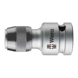 Adapter do bitów 3/8" do grotów sześciokątnych 1/4" i 5/16 z mechanizmem szybkomocującym 784 B, 43mm Wera