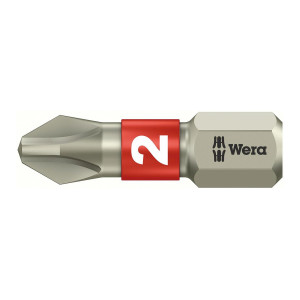 Bit nierdzewny 3851/1 TS 1/4", do śrub z gniazdem krzyżowym PH 2x25 mm Wera