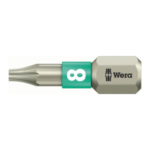 Bit 1/4" do śrub z gniazdem TORX® ze stali nierdzewnej nr 3867/1 TS 8x25 mm Wera