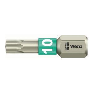 Bit 1/4" do śrub z gniazdem TORX® ze stali nierdzewnej nr 3867/1 TS 10x25 mm Wera