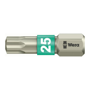 Bit 1/4" do śrub z gniazdem TORX® ze stali nierdzewnej nr 3867/1 TS 25x25 mm Wera