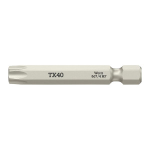 Bit ciągliwo-twardy 1/4" do śrub z gniazdem TORX®, z funkcją przytrzymywania nr 867/4 T40x50 mm Wera