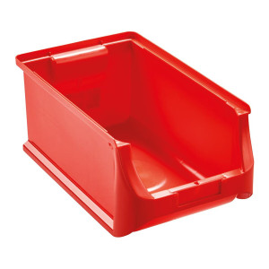 Otwarty pojemnik magazynowy ProfiPlus, czerwony, wielkość: 4, 355x205x150 mm Forum