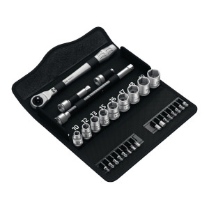 Zestaw 29 narzędzi nasadowych Zyklop Metal 3/8", 8-19 mm