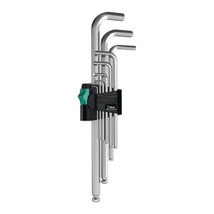 Zestaw 9 kluczy trzpieniowych z kulką 1,5-10 mm 950PKL Wera