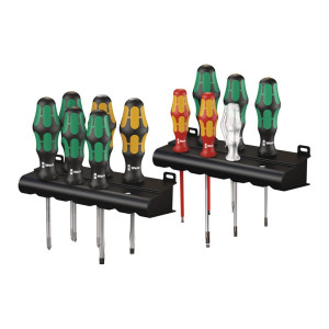 Zestaw 12 wkrętaków płaskich, PH, PZD, TORX, Kraftform XXL 2 Wera
