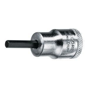 Klucz nasadowy trzpieniowy 3/8" z końcówką 6-kątną 8 mm