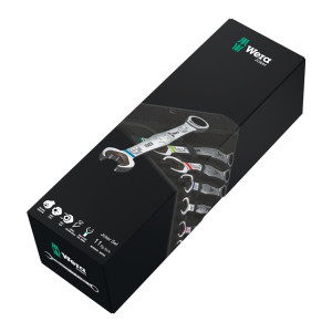 Zestaw 4 kluczy oczkowo-płaskich z grzechotką 10-19 mm, Joker Wera