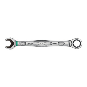 Zestaw 6 kluczy oczkowo-płaskich z grzechotką 10-19 mm, Joker Wera