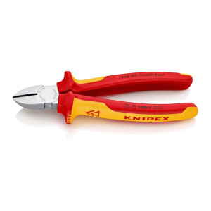 Szczypce tnące boczne izolowane VDE 180 mm Knipex