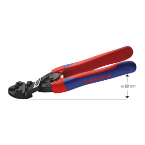 Szczypce tnące przegubowe CoBolt 200 mm proste uchwyty 2K wygięte