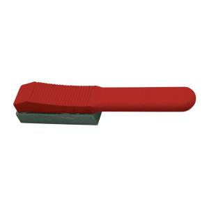 Docierak ręczny 60x25x10 mm ziarnistość 360 czerwony uchwyt