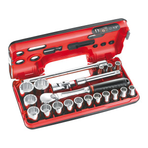 Zestaw 21 nasadek 1/2" 12-kątnych SL.DBOX112