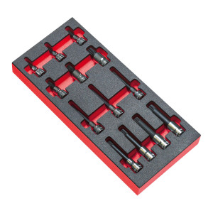 Moduł piankowy nasadek trzpieniowych 1/2" 6-kątnych