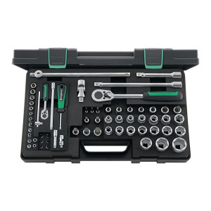 Zestaw kluczy nasadowych 86TX 1/4+1/2" 63-części