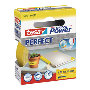 Taśma z tkaniny z folią extra Power 56341 żółty dł. 2,75 m