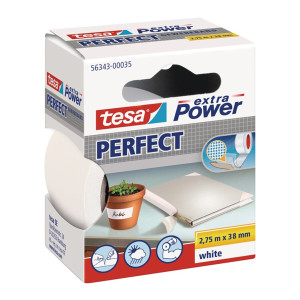 Taśma z tkaniny z folią extra Power 56343 biały dł. 2,75 m