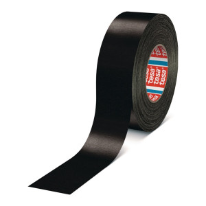 Taśma z tkaniny z folią tesaband Premium 4651 czarny dł. 50 m szer.38