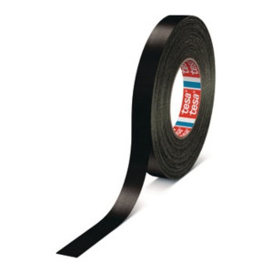 Taśma z tkaniny z folią tesaband Premium 4651 czarny dł. 50 m szer.19mm
