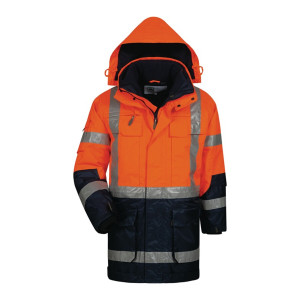Kurtka ostrzegawcza parka rozmiar XL pomarańczowy/granatowy