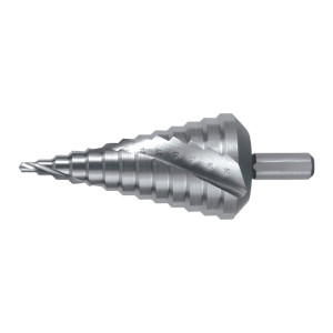 Wiertło stopniowe zakres wiercenia 4-12 mm HSS z rowkami spiralnymi