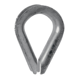 Kausza DIN 6899 kształt B 4 mm wielkość nominalna liny 3,5 mm