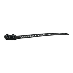 Opaska zaciskowa kabli dł. 580 mm, szerokość 28 mm poliuretan czarny 3 szt.