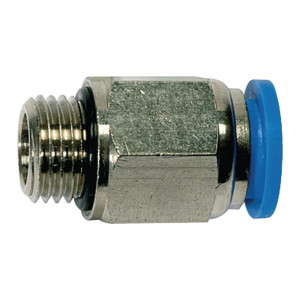 Proste złacze wtykowe z gwintem zewnętrznym 1/4" i 6 mm