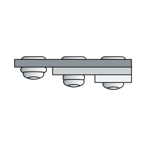 Nity zrywalne wielozakresowe PolyGrip aluminium - stal 4,8x17 mm